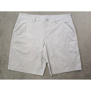 Under Armour Mens 38 x 10 Beige Loose Fit Golf Casual Shorts Stretch